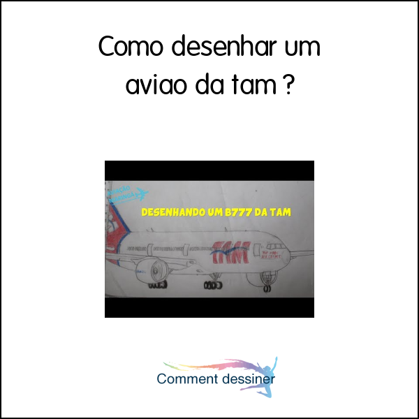 Como desenhar um avião da tam